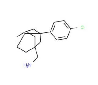 [3-(4-Chlorophenyl)-1-adamantyl]methylamine - chemical structure image
