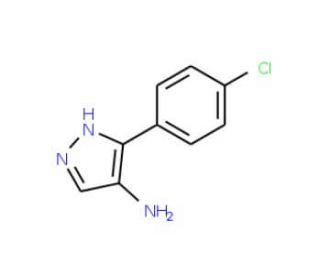 3-(4-Chlorophenyl)-1H-pyrazol-4-amine - chemical structure image