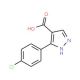 3-(4-chlorophenyl)-1H-pyrazole-4-carboxylic acid (CAS 135641-91-7) - chemical structure image