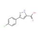 3-(4-chlorophenyl)-1H-pyrazole-5-carboxylic acid (CAS 887408-58-4) - chemical structure image