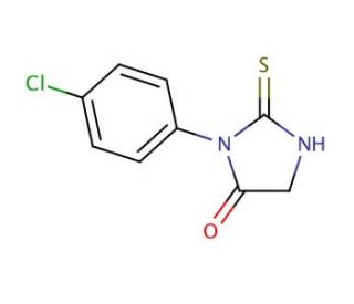 3-(4-chlorophenyl)-2-mercapto-3,5-dihydro-4H-imidazol-4-one - chemical structure image