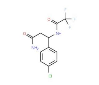 3-(4-Chlorophenyl)-3-[(2,2,2-trifluoroacetyl)-amino]propanamide - chemical structure image