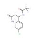 3-(4-Chlorophenyl)-3-[(2,2,2-trifluoroacetyl)-amino]propanamide - chemical structure image