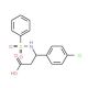3-(4-chlorophenyl)-3-[(phenylsulfonyl)amino]propanoic acid - chemical structure image