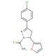 3-(4-chlorophenyl)-5-(2-furyl)-4,5-dihydro-1H-pyrazole-1-carbothioamide - chemical structure image