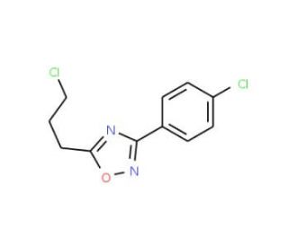 3-(4-chlorophenyl)-5-(3-chloropropyl)-1,2,4-oxadiazole (CAS 92286-43-6) - chemical structure image