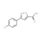 3-(4-Chlorophenyl)-5-isoxazolecarboxylic acid (CAS 338982-11-9) - chemical structure image