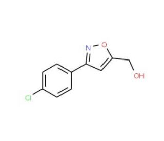 [3-(4-Chlorophenyl)-5-isoxazolyl]methanol (CAS 206055-90-5) - chemical structure image