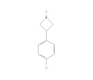 3-(4-Chlorophenyl)azetidine (CAS 7215-02-3) - chemical structure image