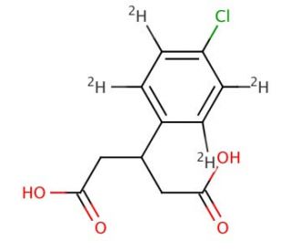3-(4-Chlorophenyl-d4)glutaric Acid - chemical structure image