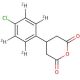 3-(4-Chlorophenyl-d4)glutaric Anhydride - chemical structure image