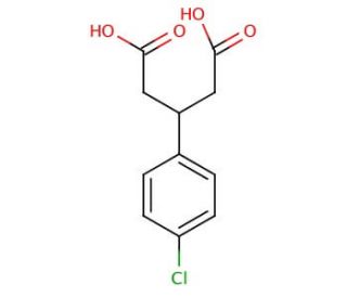 3-(4-Chlorophenyl)glutaric Acid (CAS 35271-74-0) - chemical structure image