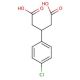 3-(4-Chlorophenyl)glutaric Acid (CAS 35271-74-0) - chemical structure image