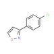 3-(4-Chlorophenyl)isoxazole (CAS 31301-39-0) - chemical structure image