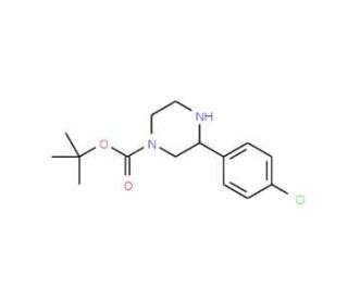 3-(4-Chlorophenyl)piperazine-1-carboxylic acid tert-butyl ester (CAS 886767-49-3) - chemical structure image