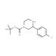 3-(4-Chlorophenyl)piperazine-1-carboxylic acid tert-butyl ester (CAS 886767-49-3) - chemical structure image