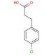 3-(4-Chlorophenyl)propionic acid (CAS 2019-34-3) - chemical structure image