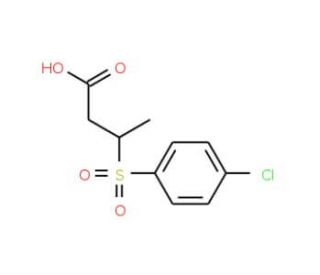 3-(4-Chlorophenylsulfonyl)butyric acid (CAS 175205-43-3) - chemical structure image