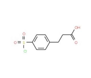 3-[4-(chlorosulfonyl)phenyl]propanoic acid (CAS 63545-54-0) - chemical structure image