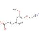 3-(4-Cyanomethoxy-3-methoxy-phenyl)-acrylic acid - chemical structure image