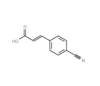 3-(4-cyanophenyl)acrylic acid (CAS 16642-94-7) - chemical structure image
