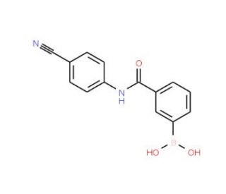3-(4-Cyanophenyl)aminocarbonylphenylboronic acid (CAS 850567-36-1) - chemical structure image