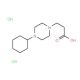 3-(4-Cyclohexyl-piperazin-1-yl)-propionic acid dihydrochloride - chemical structure image