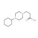 3-(4-Cyclohexyl-piperazin-1-yl)-propionic acid - chemical structure image