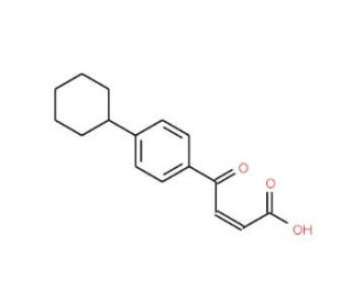 3-(4-Cyclohexylbenzoyl)acrylic acid (CAS 58897-74-8) - chemical structure image