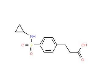 3-(4-Cyclopropylsulfamoyl-phenyl)-propionic acid - chemical structure image