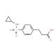 3-(4-Cyclopropylsulfamoyl-phenyl)-propionic acid - chemical structure image
