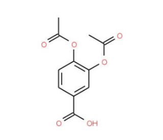 3,4-Diacetoxy-benzoic acid (CAS 58534-64-8) - chemical structure image