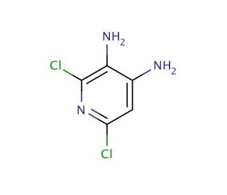 3,4-Diamino-2,6-dichloropyridine Hydrochloride (CAS 89603-10-1) - chemical structure image