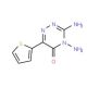 3,4-diamino-6-thien-2-yl-1,2,4-triazin-5(4H)-one - chemical structure image