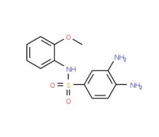 3,4-Diamino-N-(2-methoxy-phenyl)-benzenesulfonamide - chemical structure image