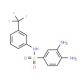3,4-Diamino-N-(3-trifluoromethyl-phenyl)-benzenesulfonamide - chemical structure image