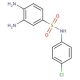 3,4-Diamino-N-(4-chloro-phenyl)-benzenesulfonamide - chemical structure image