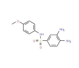 3,4-Diamino-N-(4-methoxy-phenyl)-benzenesulfonamide - chemical structure image