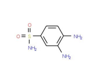 3,4-Diaminobenzenesulfonamide (CAS 2360-20-5) - chemical structure image