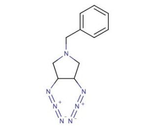 3,4-diazido-1-benzylpyrrolidine - chemical structure image