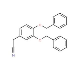 3,4-Dibenzyloxyphenylacetonitrile (CAS 1699-60-1) - chemical structure image