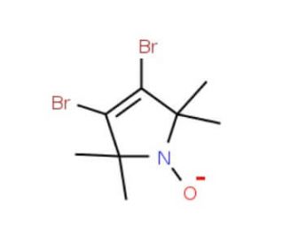 3,4-Dibromo-1-oxyl-2,2,5,5-tetramethyl-&delta;3-pyrroline (CAS 78033-68-8) - chemical structure image