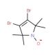 3,4-Dibromo-1-oxyl-2,2,5,5-tetramethyl-δ3-pyrroline (CAS 78033-68-8) - chemical structure image