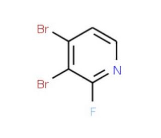 3,4-Dibromo-2-fluoropyridine (CAS 137718-84-4) - chemical structure image
