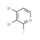3,4-Dibromo-2-fluoropyridine (CAS 137718-84-4) - chemical structure image