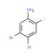 3,4-Dibromo-6-fluoroaniline - chemical structure image