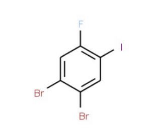 3,4-Dibromo-6-fluoroiodobenzene - chemical structure image