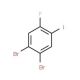 3,4-Dibromo-6-fluoroiodobenzene - chemical structure image