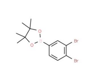 3,4-Dibromophenylboronic acid, pinacol ester (CAS 1075719-78-6) - chemical structure image