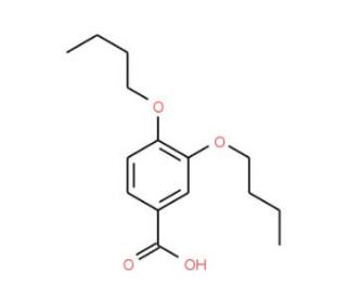 3,4-dibutoxybenzoic acid - chemical structure image